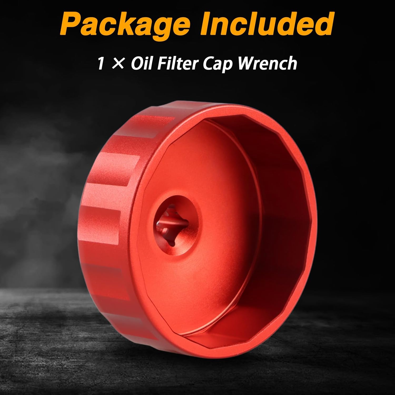 EVRBUL Oil Filter Wrench CNC 74.5mm 14 Flutes Oil Filter Cap Wrench Removal Tool Compatible with Porsche 911 Carrera Boxter Cayman Mazda Caliber Ford Escape Dodge Avenger Mercury Mariner
