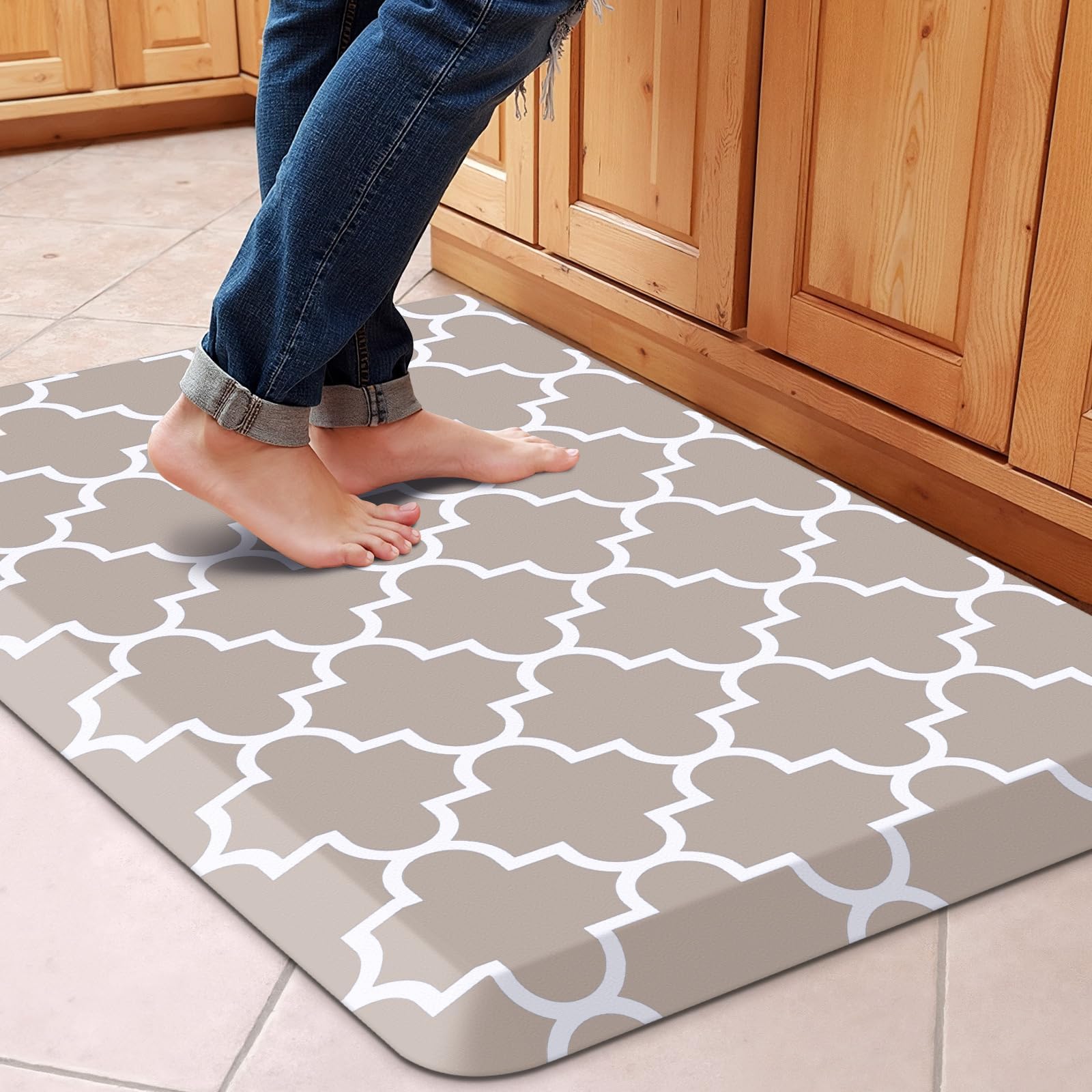 WISELIFE Kitchen Mats and Rugs Cushioned Anti-Fatigue, 17.3"x 28", Grey — Amazon image 16