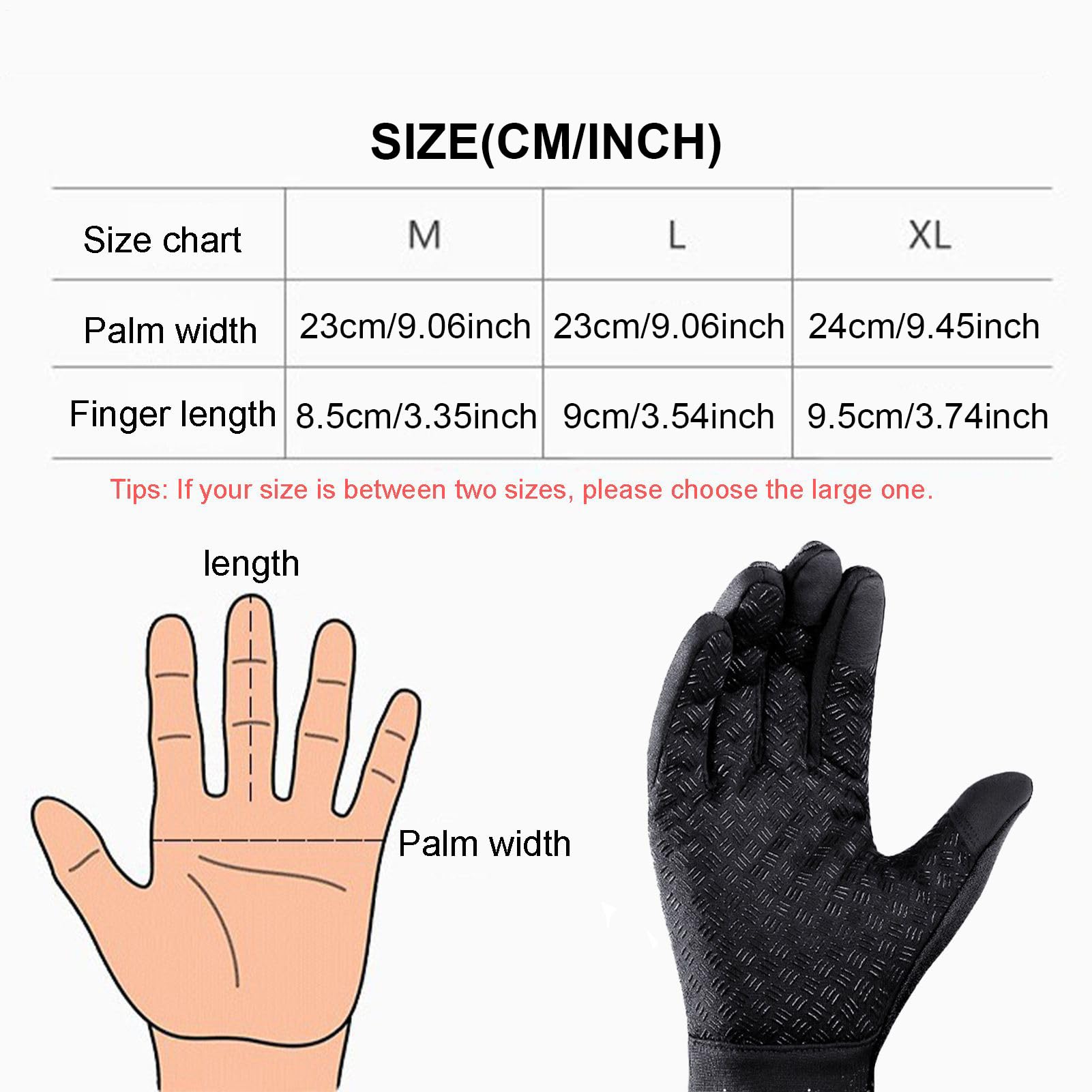 Gants chauffants pour femme – Gants chauffants USB pour vélo, 3 modes, moufles tactiles pour femme, pour le sport, le camping, la conduite, la course à pied, la pêche, l'équitation, le vélo d'hiver