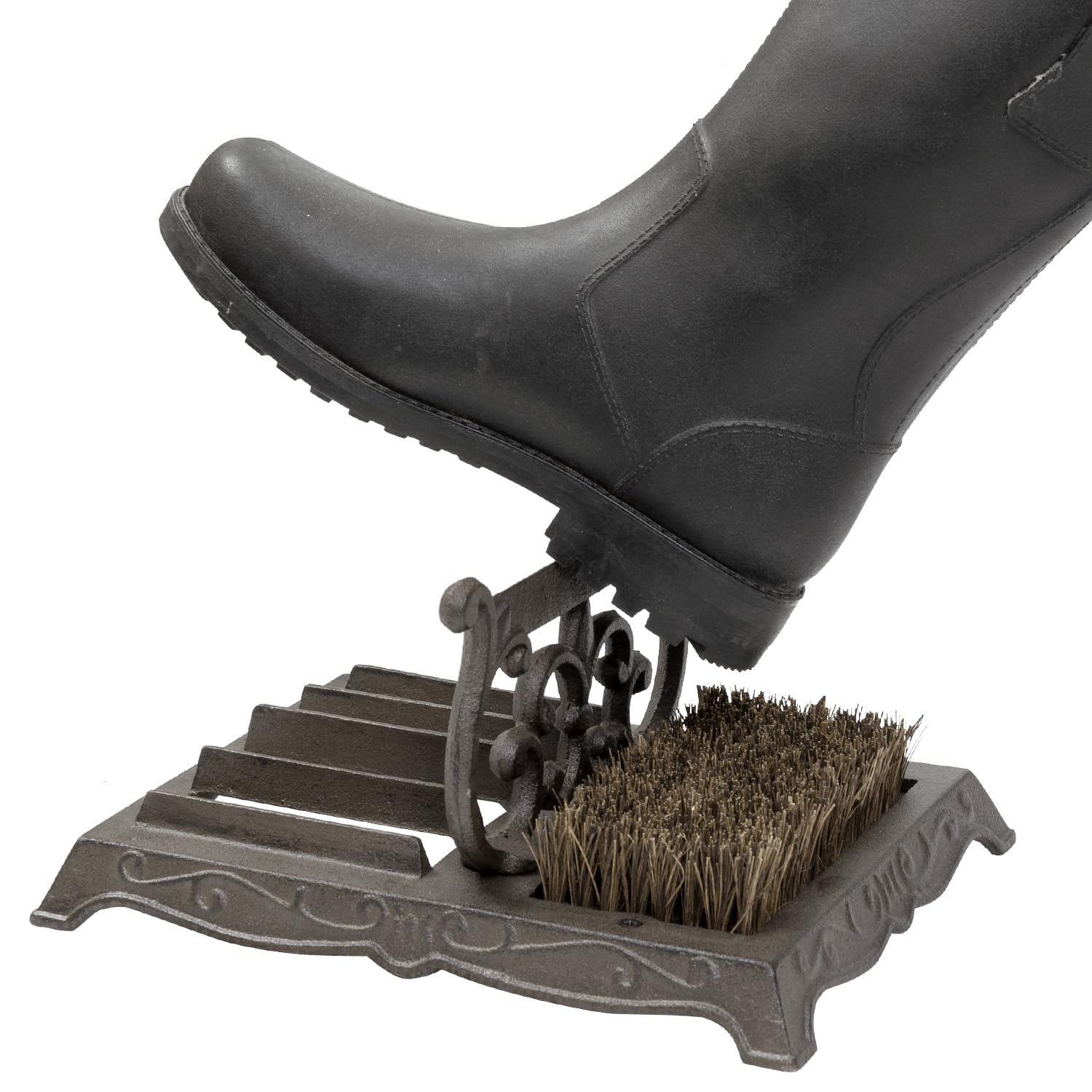 Amazon.com: MyGift Cast Iron Boot Scraper and Scrubber Doormat