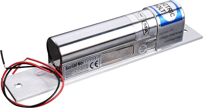 UHPPOTE Electric Drop Bolt Lock Fail Safe NC DC12V Time Delay Adjustable