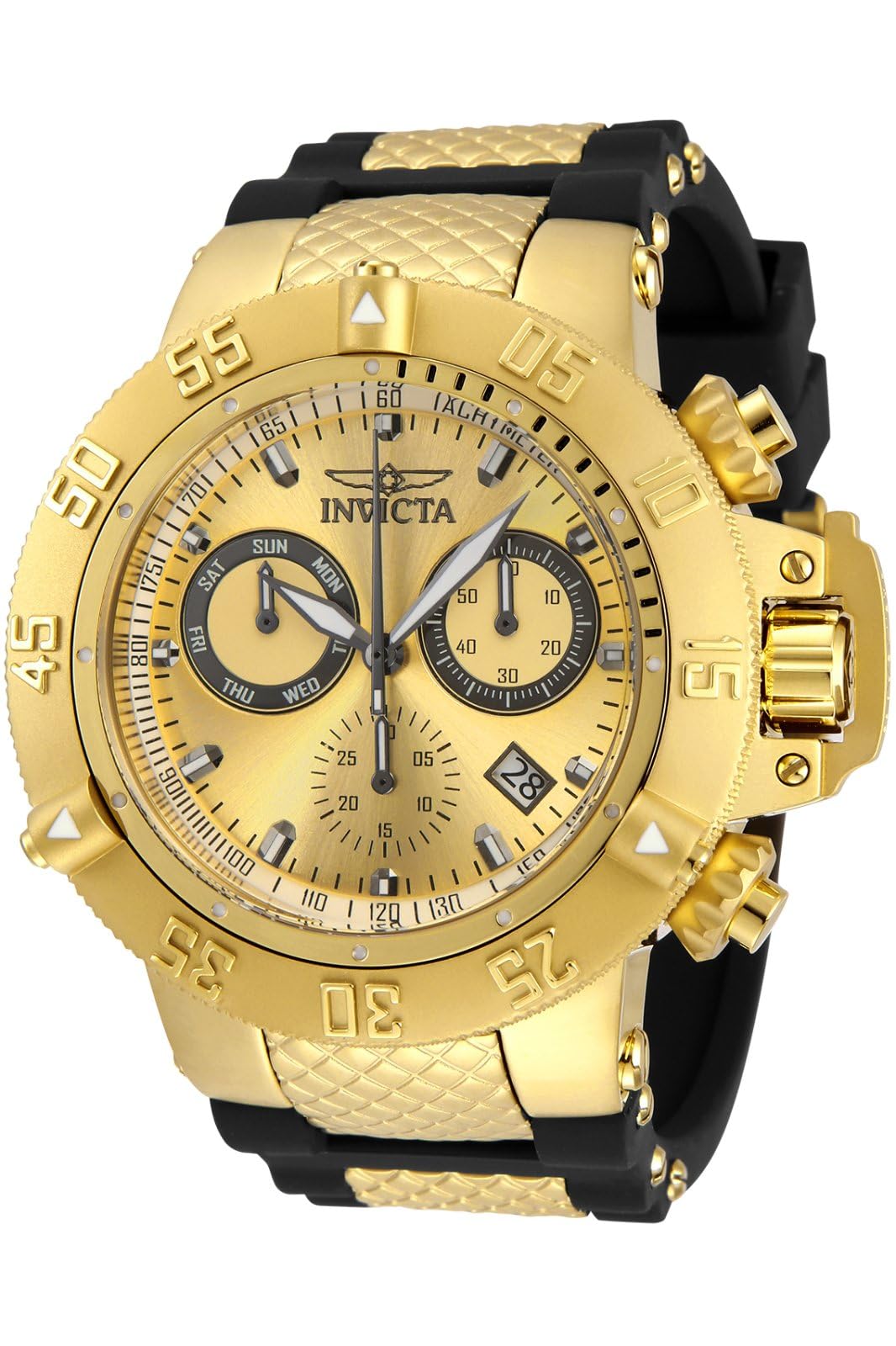INVICTAReloj cronógrafo Subaqua Collection 5517 para Hombre, Dorado, Cronógrafo