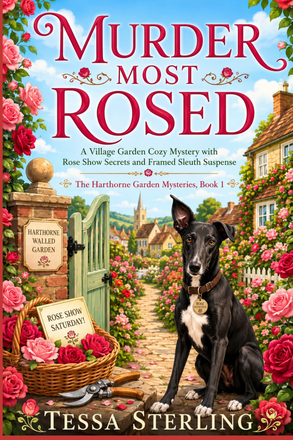 MURDER MOST ROSED: A Village Garden Cozy Mystery with Rose Show Secrets, Framed Sleuth Suspense, and Poisoned Petals (The Harthorne Garden Mysteries)