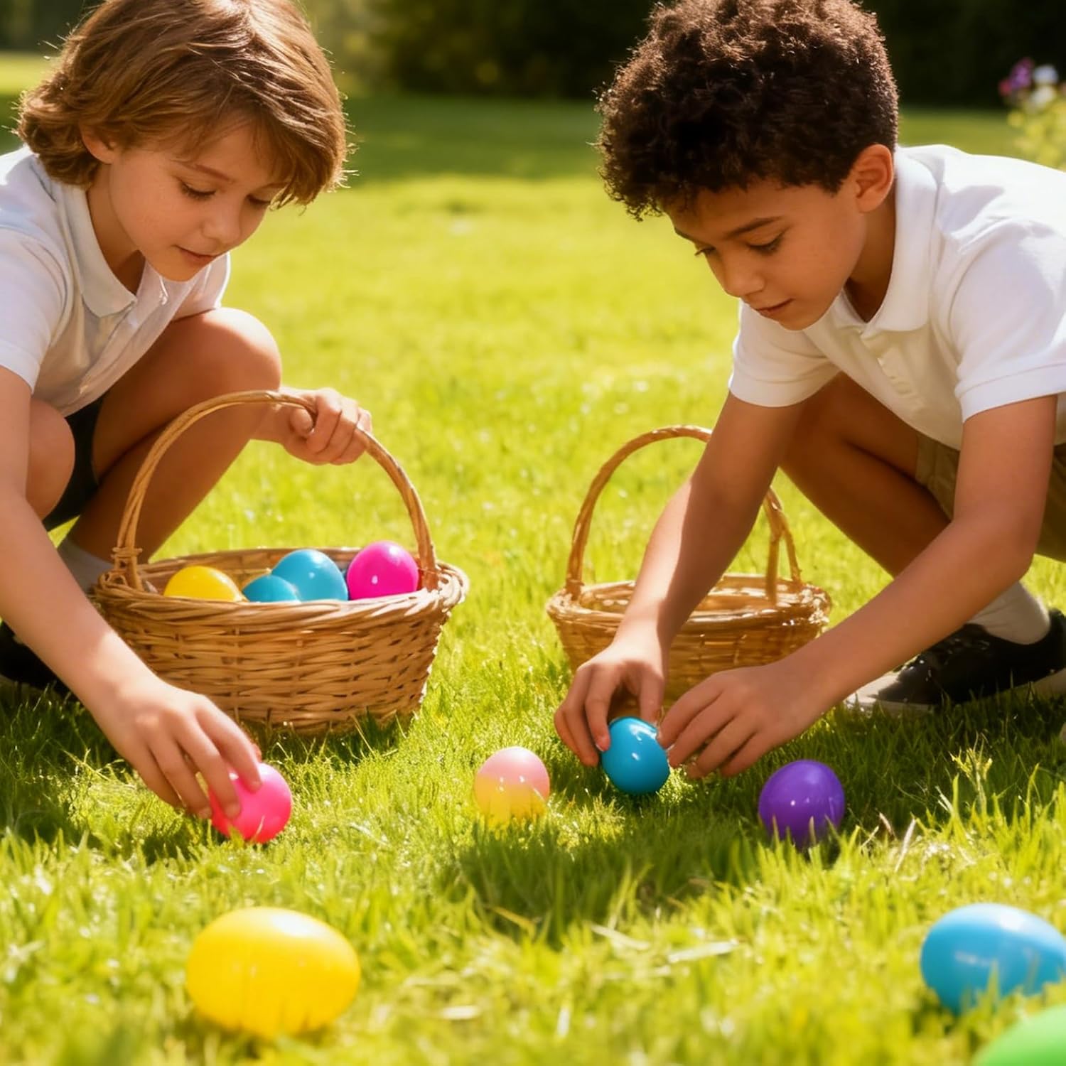 220 Pcs Prefilled Easter Eggs and Toys, 110 Eggs Pre Filled with 110 Toys inside, Easter Basket Stuffers Party Favors Prizes for Kids