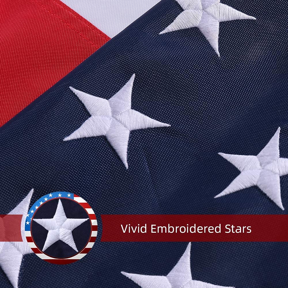 Amerikanische Flagge Als Hausflagge – 71,1 X 127 Cm, Bestickt, Wetterfest