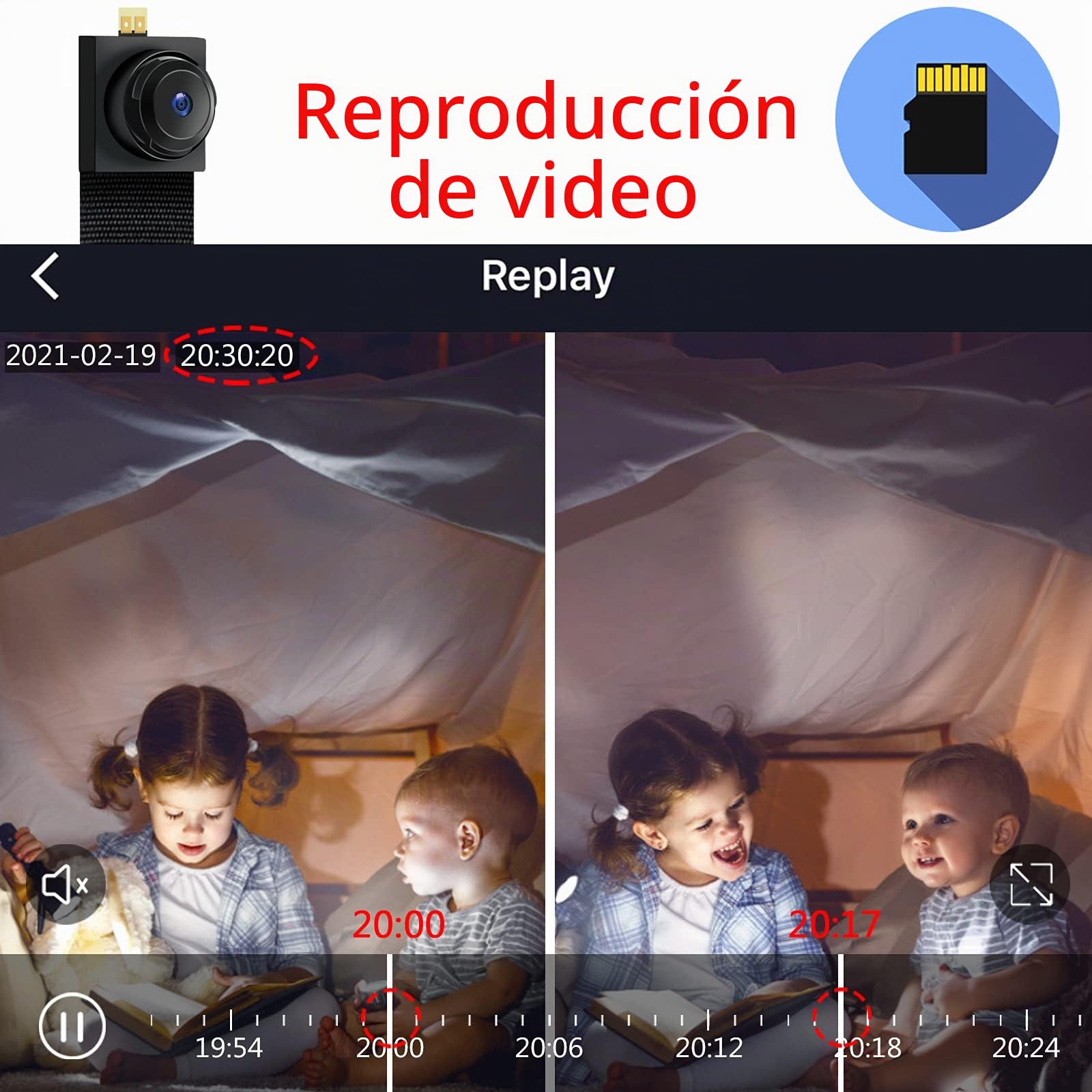 LXMIMI Cámara Oculta con WiFi de 2,4 GHz y 5 GHz, Mini Cámara Espía Oculta | Cámara Espía Wifi HD 1080P, Detección de Movimiento para la Vigilancia de Seguridad en el Hogar Cámara APP Vista Remota