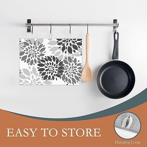 Miniatura 10 de UIUPRO Tapete de secado de platos de azulejos mexicanos, tapete de secado bohemio de estilo bohemio, tapete de microfibra ultra absorbente para