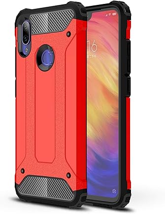 AOBOK Funda Xiaomi Redmi Note 7, Rojo Moda Armadura H?brida Carcasa Shock Absorci?n Proteccion, Anti-Scratch, Funda Case para Xiaomi Redmi Note 7 Smartphone AOBOK Funda Xiaomi Redmi Note 7, Rojo Moda Armadura H?brida Carcasa Shock Absorci?n Proteccion, Anti-Scratch, Funda Case para Xiaomi Redmi Note 7 Smartphone