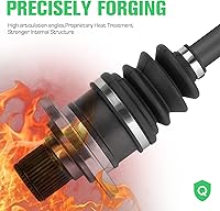 Vista 3 de Youxmoto Eje CV trasero derecho para Yamaha Rhino 450 2006-2009 / para Rhino 660 2004-2007/ para Rhino 700 2008-2013, 4340 ejes CV de acero cromado