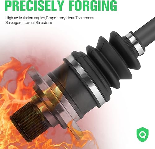 Miniatura 3 de Youxmoto Eje CV trasero derecho para Yamaha Rhino 450 2006-2009 / para Rhino 660 2004-2007/ para Rhino 700 2008-2013, 4340 ejes CV de acero cromado