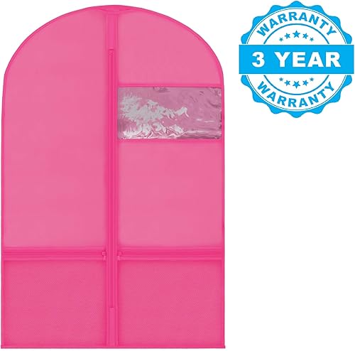 Miniatura 7 de Plixio Bolsas de ropa para niños de 36 pulgadas para disfraces de baile ropa colgante para niños uniforme trajes organizador de trajes de recital