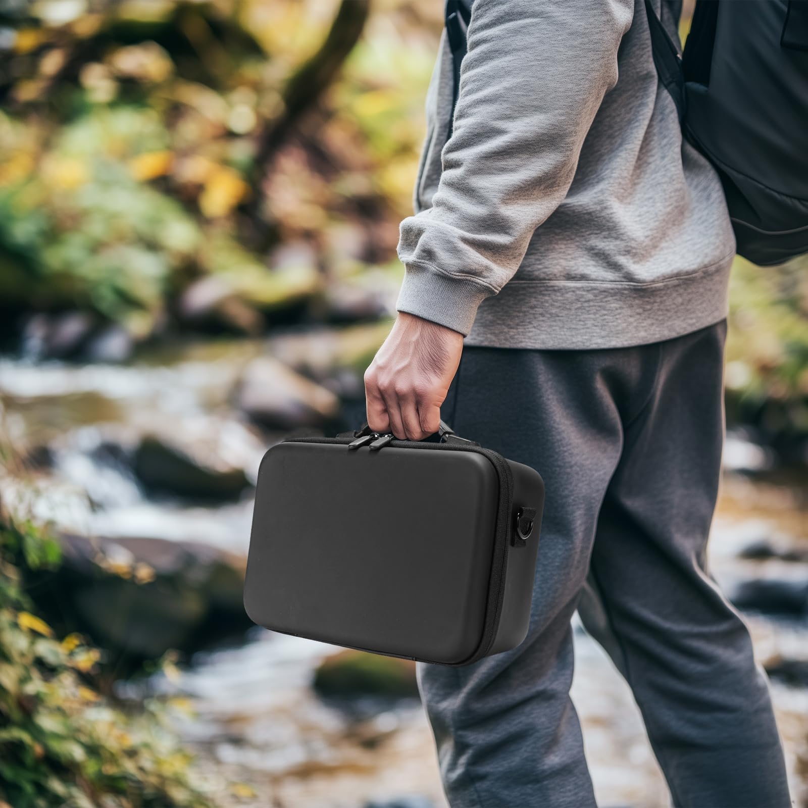 FPVtosky Sac pour DJI Flip, étui étanche Portable en polyuréthane avec bandoulière, Tasche pour Drone DJI Flip et Accessoires de Batterie (pour contrôleur DJI RC-N3), Noir, Sac