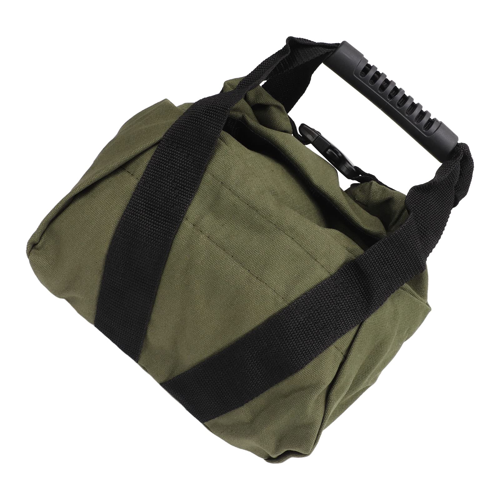 lvifloae Fitness Sandbag Power Bag Handles Indoor Outdoor Workout Canvas (Green)