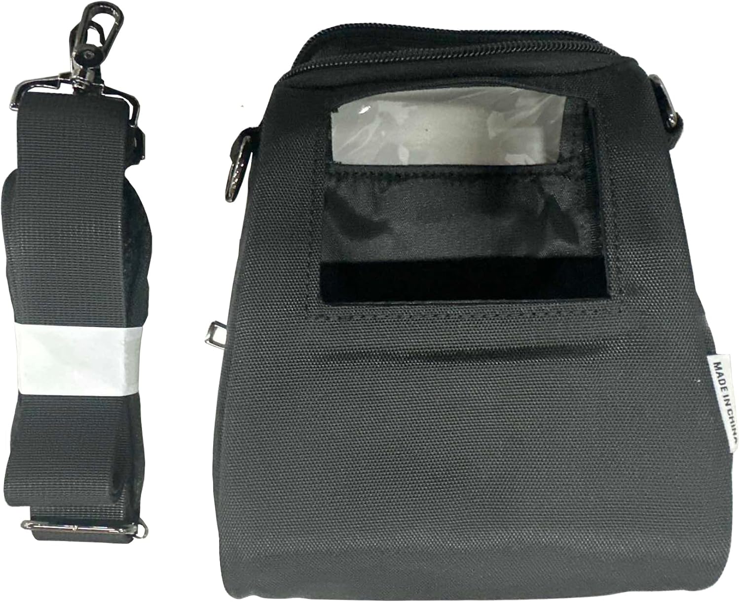 Carrying Case for Zebra ZQ520 & ZQ521 - Portable Thermal Label Printer Bag with Shoulder Strap, Easy Transport and Protection, Convenient Label Access, Black