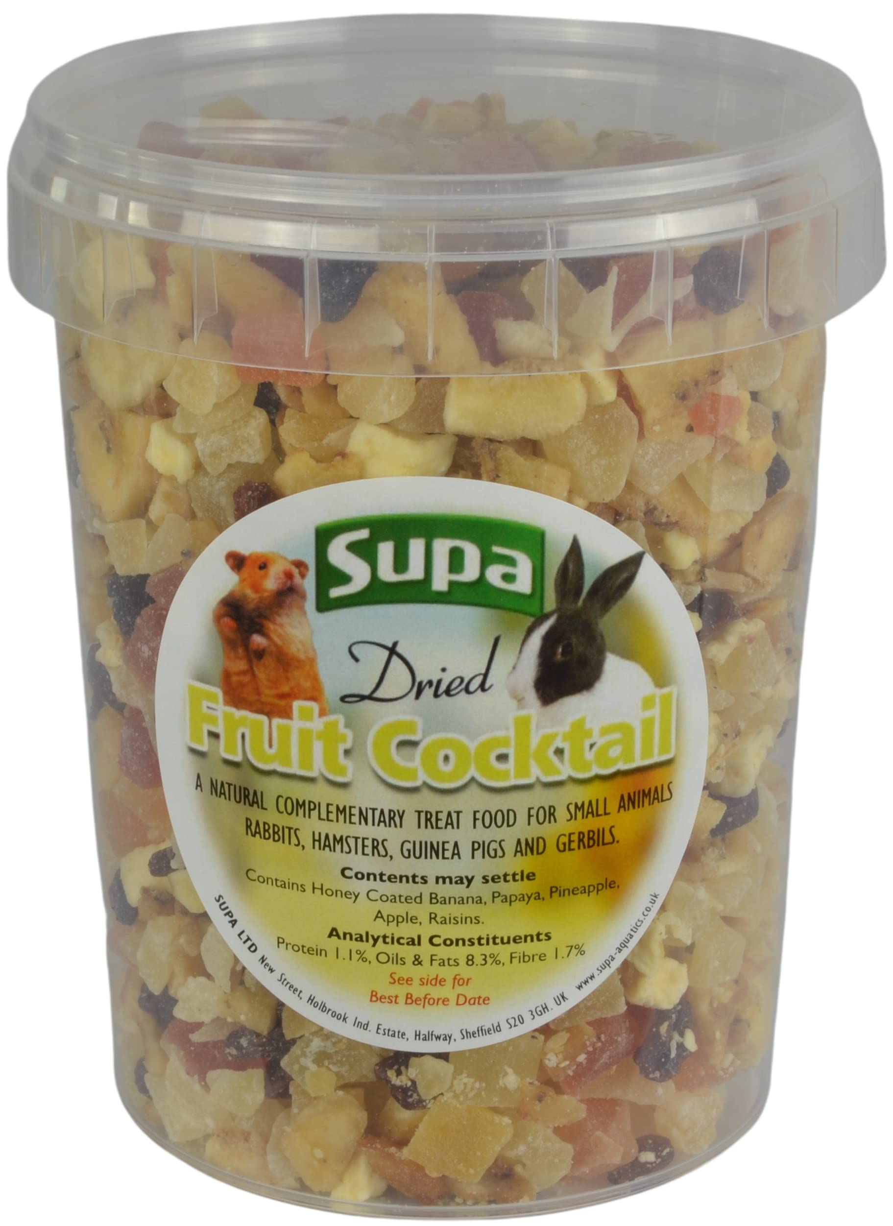 Supa Small Animal Fruit Cocktail, 1 Litre | Made From Human Grade Food Material | Excellent Treat For Your Pet,
