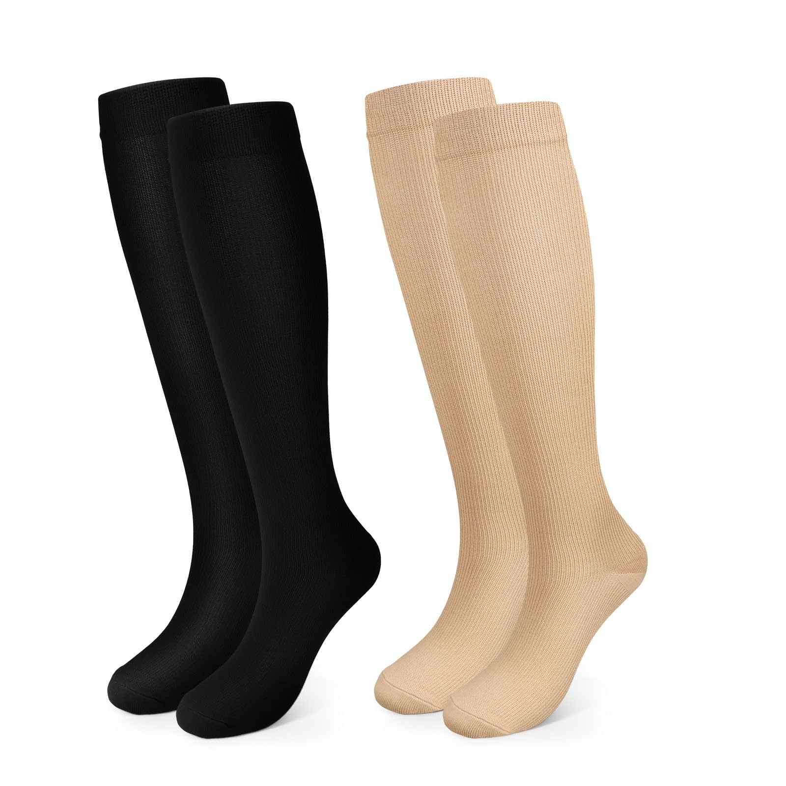 Pnosnesy Compression Socks, (2/4/6/7 Pairs) for Men & Women 15-20 mmHg is Best for Athletics, Running, Flight Travel, Support — view 10
