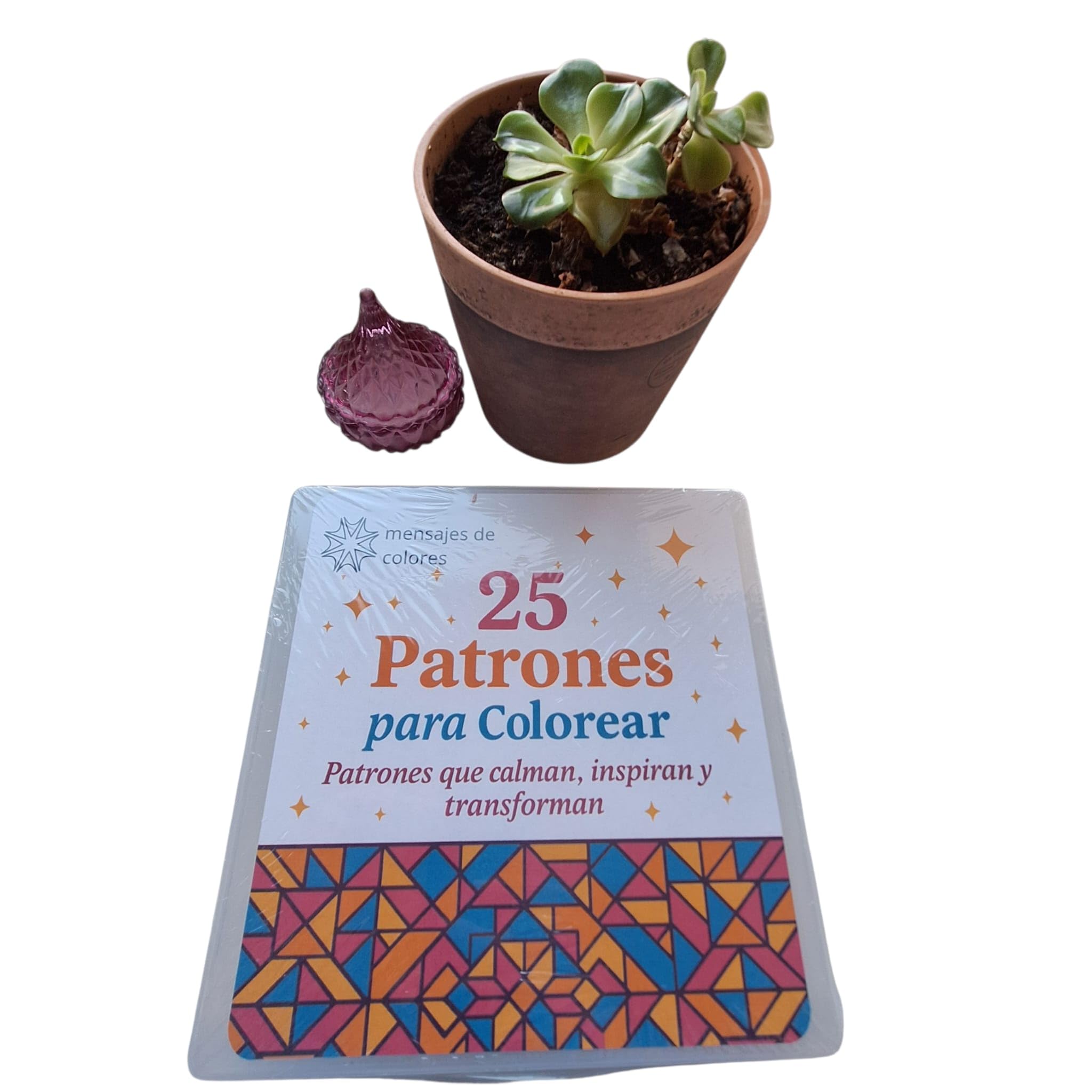 Patrones para Colorear - Ideal para Adultos y Niños – Patrones de 20x20 cm en Cartulina (Patrones con caja de plástico)- Formas geométricas-