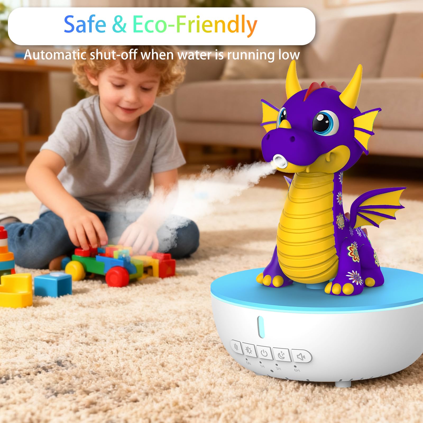 OHAANYY Aroma Diffuser Drachen-Design, 400ml Ultraschall Luftbefeuchter