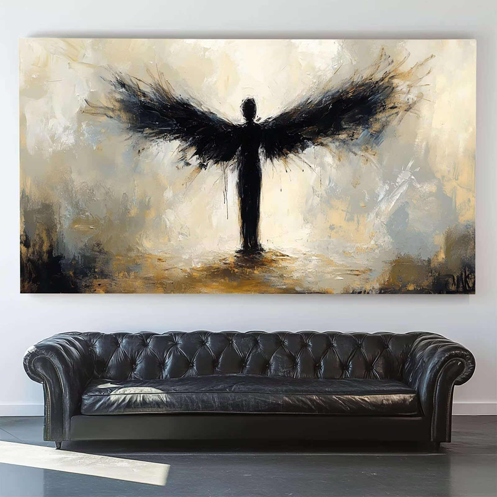 Pintar por Numeros Adultos Ángel, Pintar por Numeros Niños Kit Manualidades Adultos Abstracto Cuadros para Pintar por Numeros Pintura Acrílico, Cuadros Decoracion Salon Modernos 80X160cm 7w-4-C