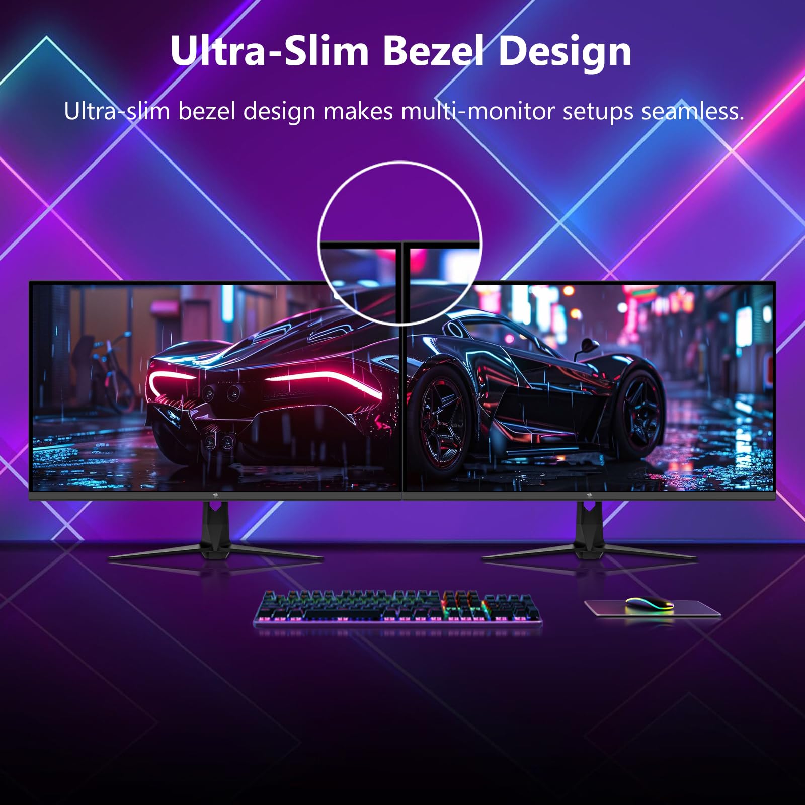 Z-Edge Gaming Monitor 27'' IPS QHD (2560 x 1440), 240 Hz (DP1.4×2), 1 ms, FreeSync, 16:9 LED monitor do gier, 144 Hz (HDMI2.0 × 2), regulowany nachylenie, 400 cd/m², VESA 100*100 mm (kabel DP w