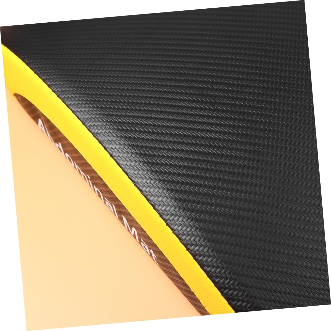 1Pc Foldable Sit Up Pad for Abdominal Workouts Durable Fitness Board Cushion with Back Support Portable Exercise Mat for for Home Gym Use Black Yellow