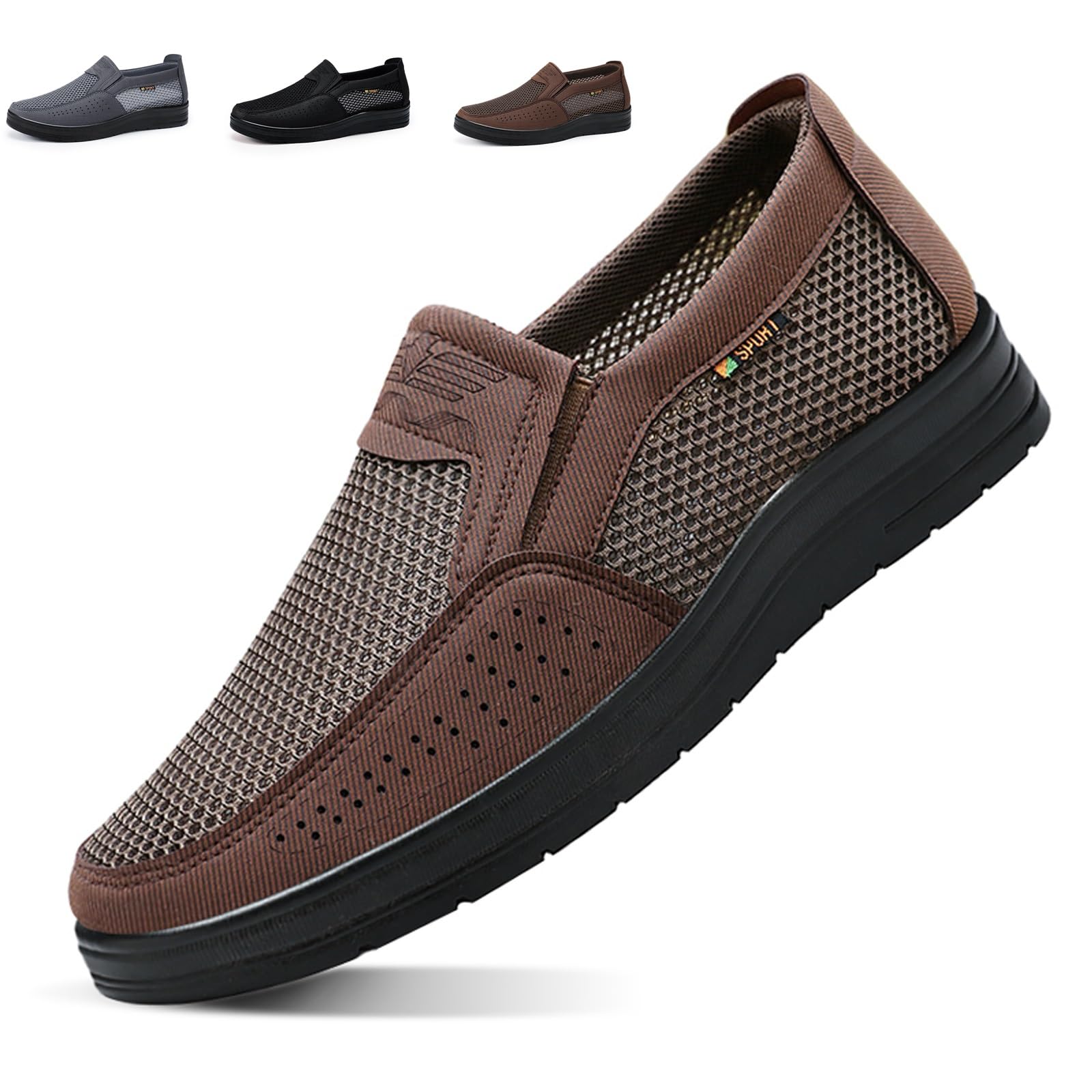 Mocasines de malla para hombre transpirables y ligeros para caminar con total comodidad 8