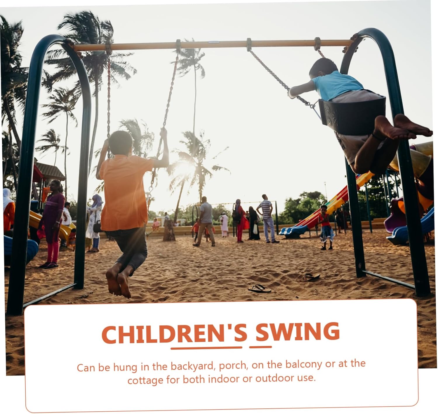 Kisangel 1pc Boy Girl Mesh Hammock Swing Chair for Boys and Girls Outdoor Hanging Seat Material Safe for Ages for Fun Playtime and Relaxation