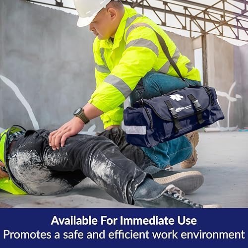 Miniatura 7 de MFASCO Kit de primeros auxilios – Bolsa reflectante portátil totalmente abastecida – Kit de respuesta de emergencia – para preparación para