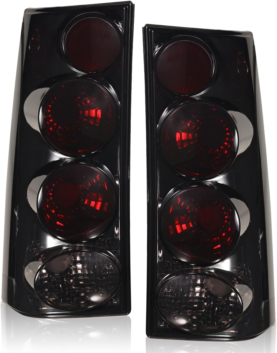 Boine Tail Light Compatible With 2003-2023 Chevy Express GMC Savana Van 1500 2500 3500 Driver and Passenger Side Rear Light Brake Lamps (Black Smoke)