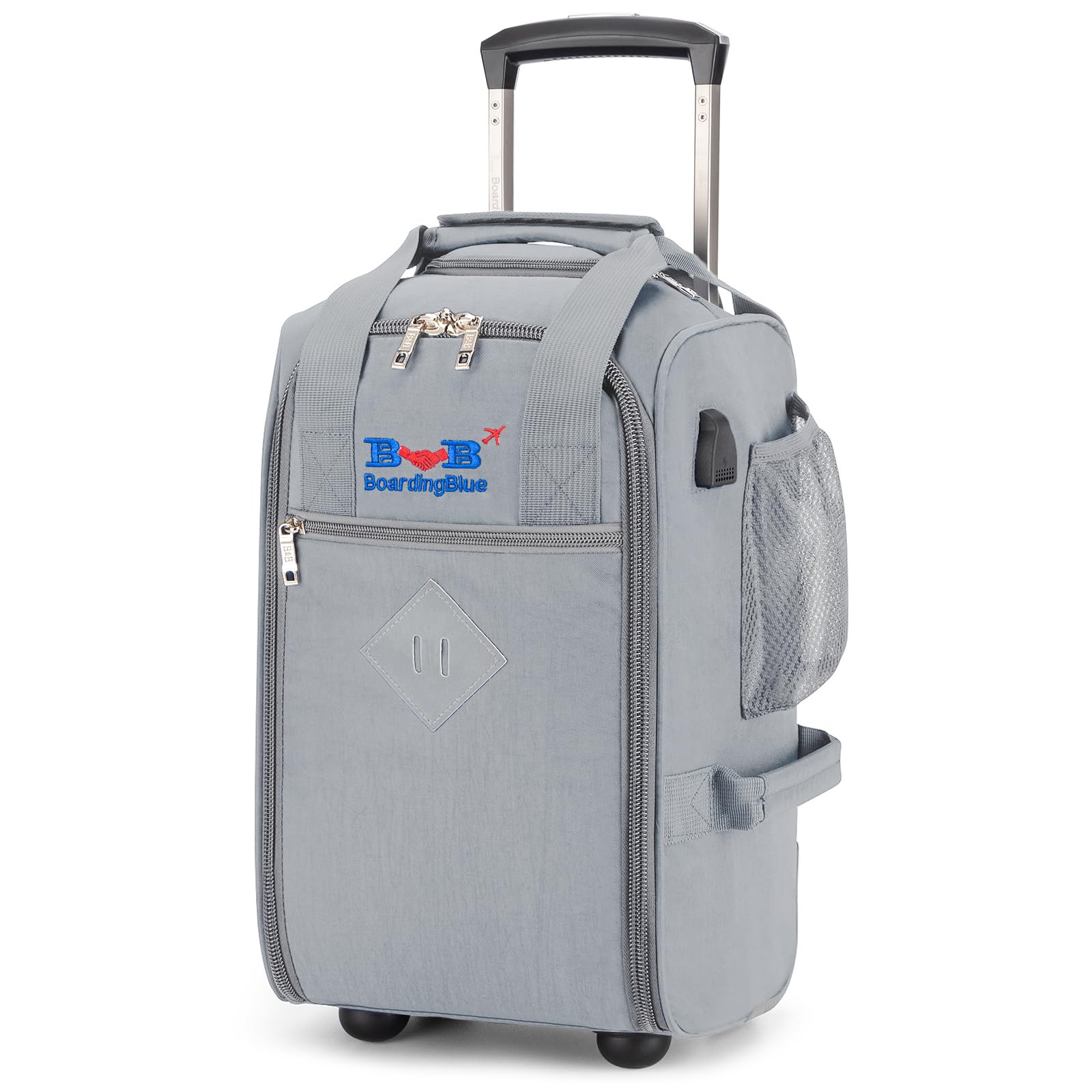 Boardingblue 17x10x9 Inches United Airlines Rolling Personal Item Under Seat Duffle Bag Luggage Suitable For Major Airlines Including Spirit and