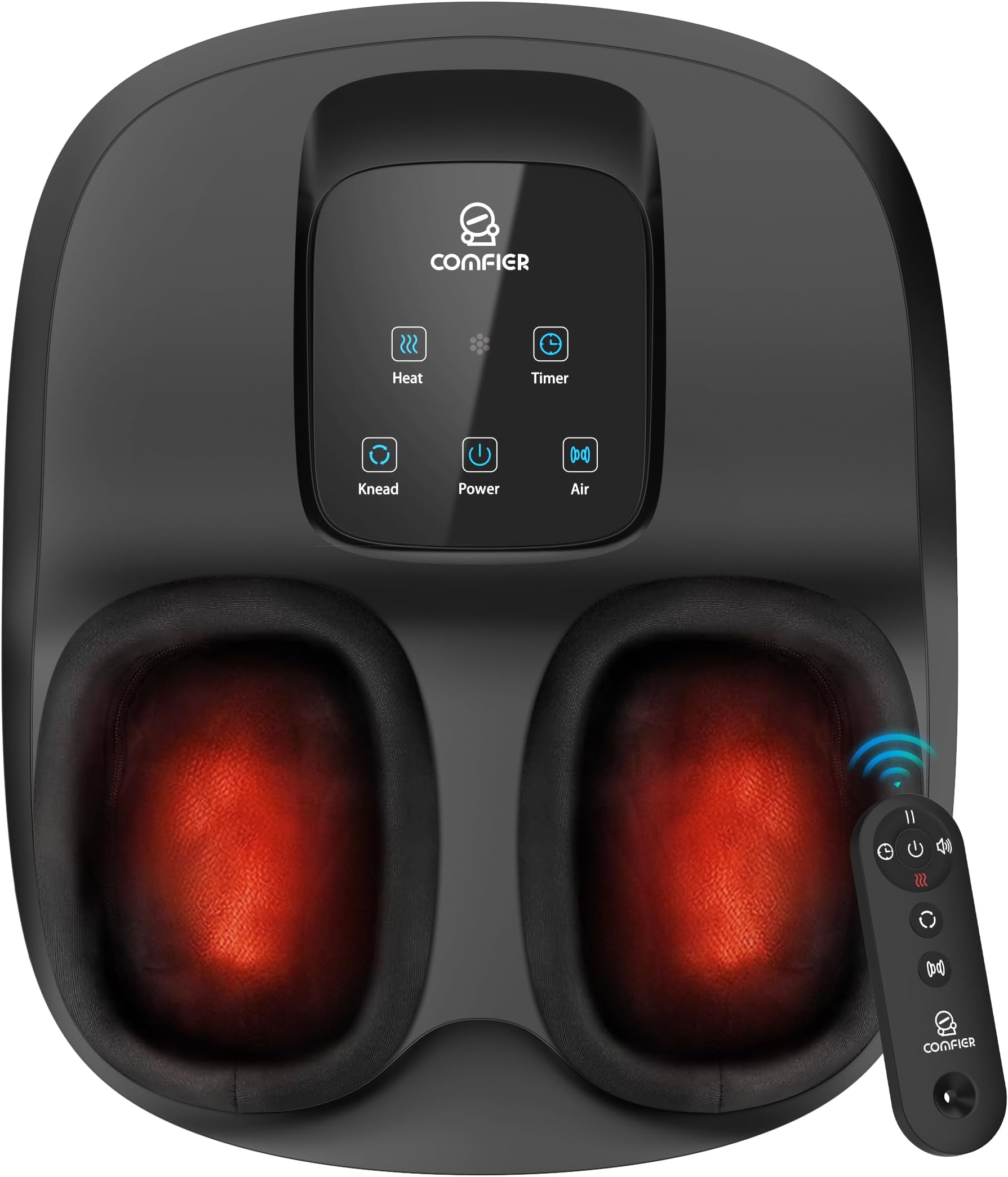 - Shiatsu Foot Massager with Heat,Kneading, Compression, Massage Machine for Plantar Fasciitis Neuropathy, Remote Control,Heated Foot Warmer, Gifts for Men,Women,Size 13
