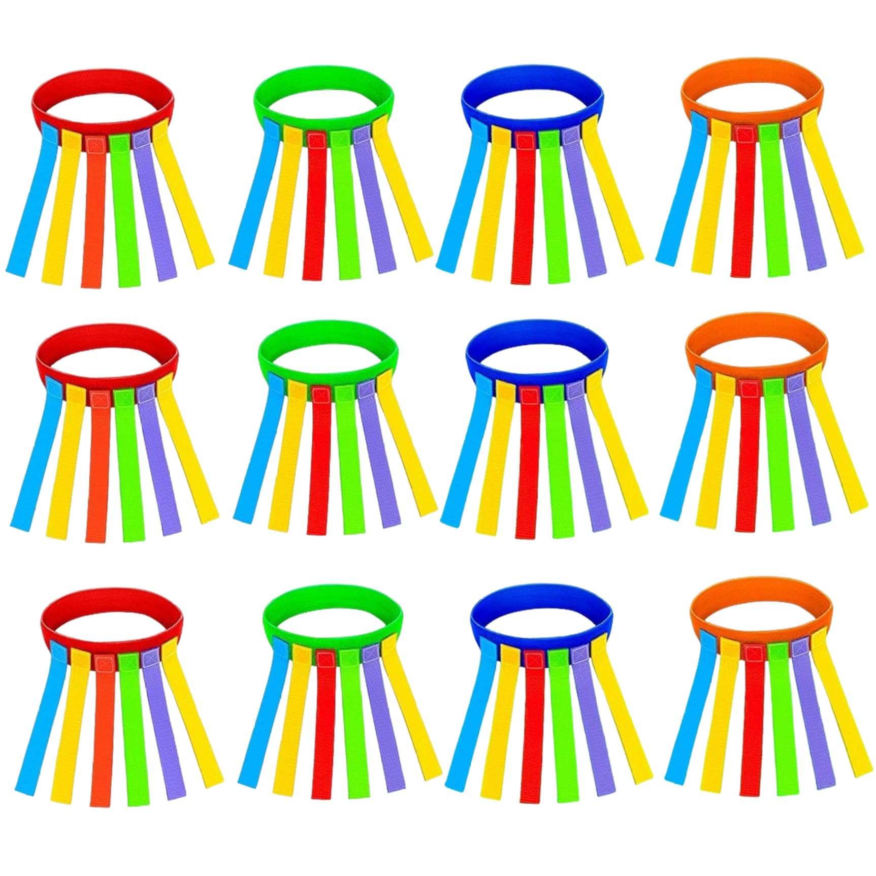 Heidouse Catch Tail Game Belt 12Pcs Fun Outdoor Activities Interactive Field Day Games for Kids for Gatherings, Parks, Reunions, Birthday Parties, Camping, SPORTING GOODS