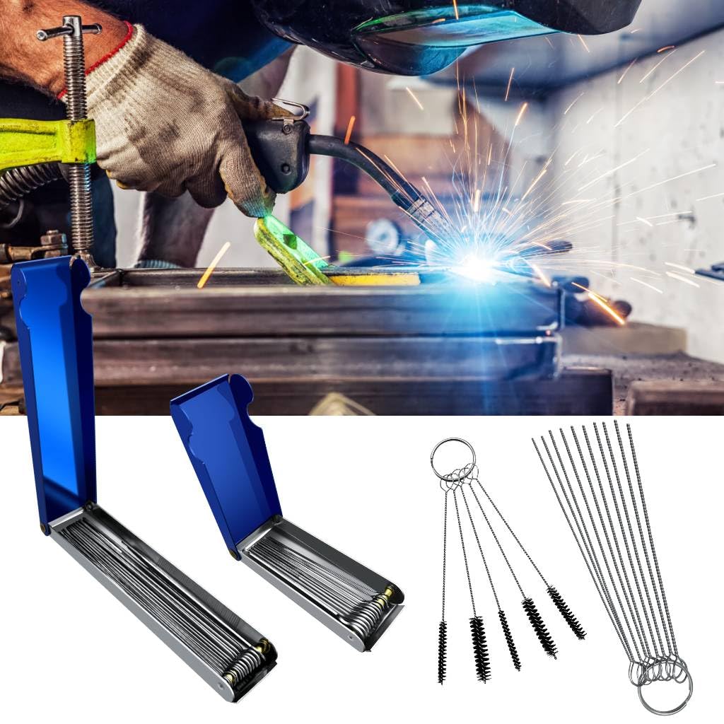 Nozzle Cleaner Kit, Snijbrander Tip Cleaner Tool Kit Voor Laskachel Gasmondstukken Carb Carburateur Jet Sprinklers En Douchekoppen Openingen Draden
