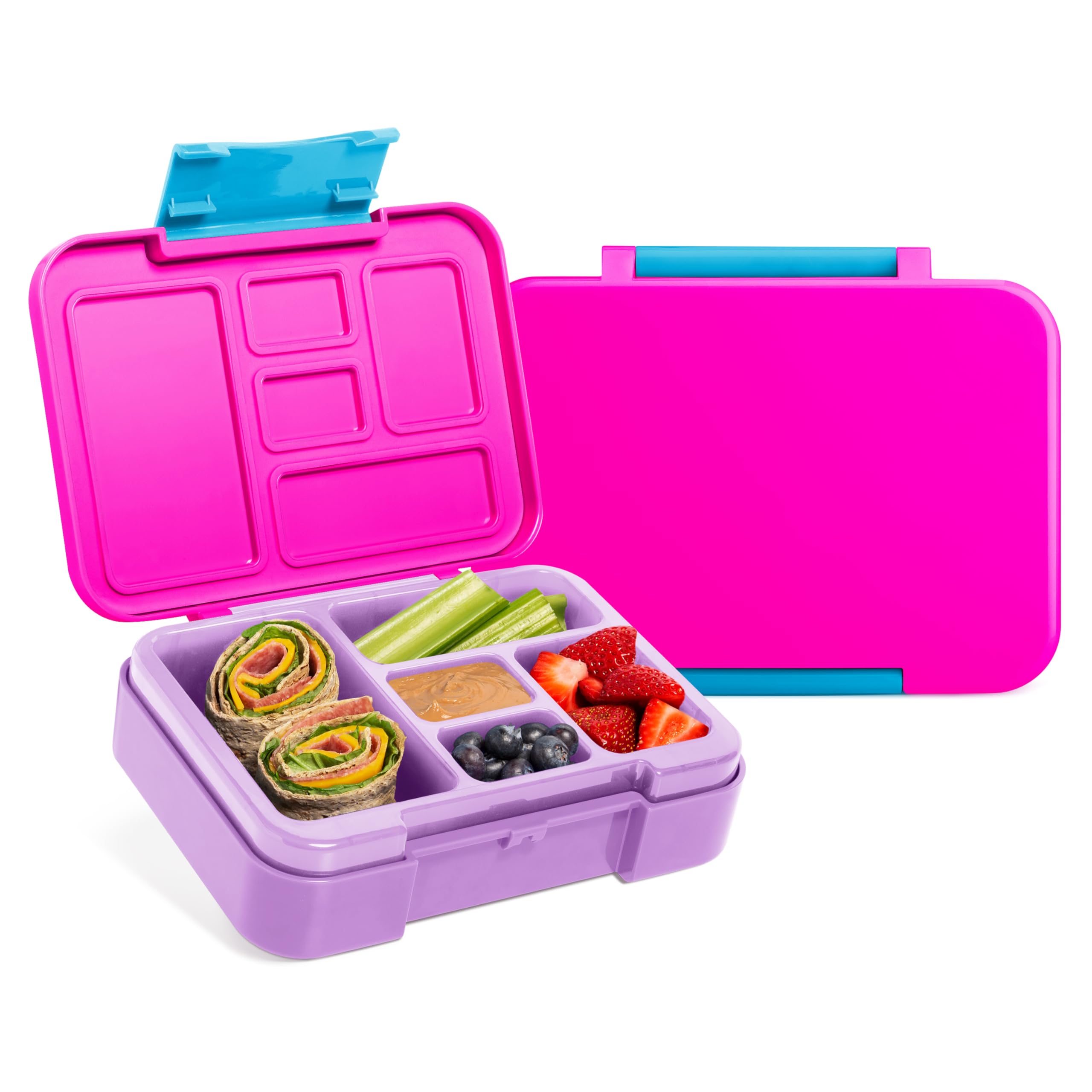 Simple Modern Bento Lunch Box for Kids | BPA Free, Leakproof, Dishwasher Safe | Lunch Container for Girls and Boys, Toddlers | Porter Collection | 5 Compartments | 80s Mix
