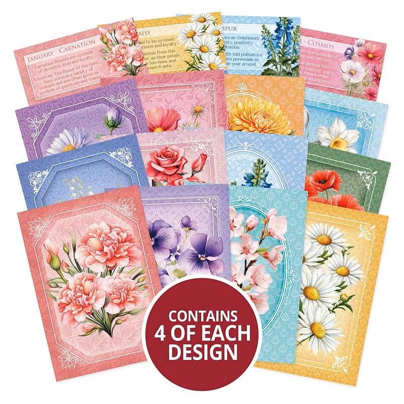 Hunkydory - Pocket Pads (Birth Flowers) - 64 Sheets A7 Size - Image 2