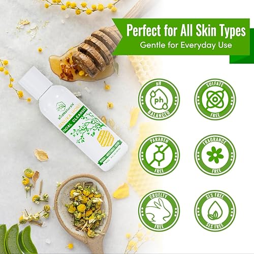 Miniatura 4 de Wild Naturals Gentle Manuka Honey Face Wash - Eczema Facial Cleanser with Aloe Vera Extract, Hydrating & Soothing for Dry, Sensitive Skin - Repairs