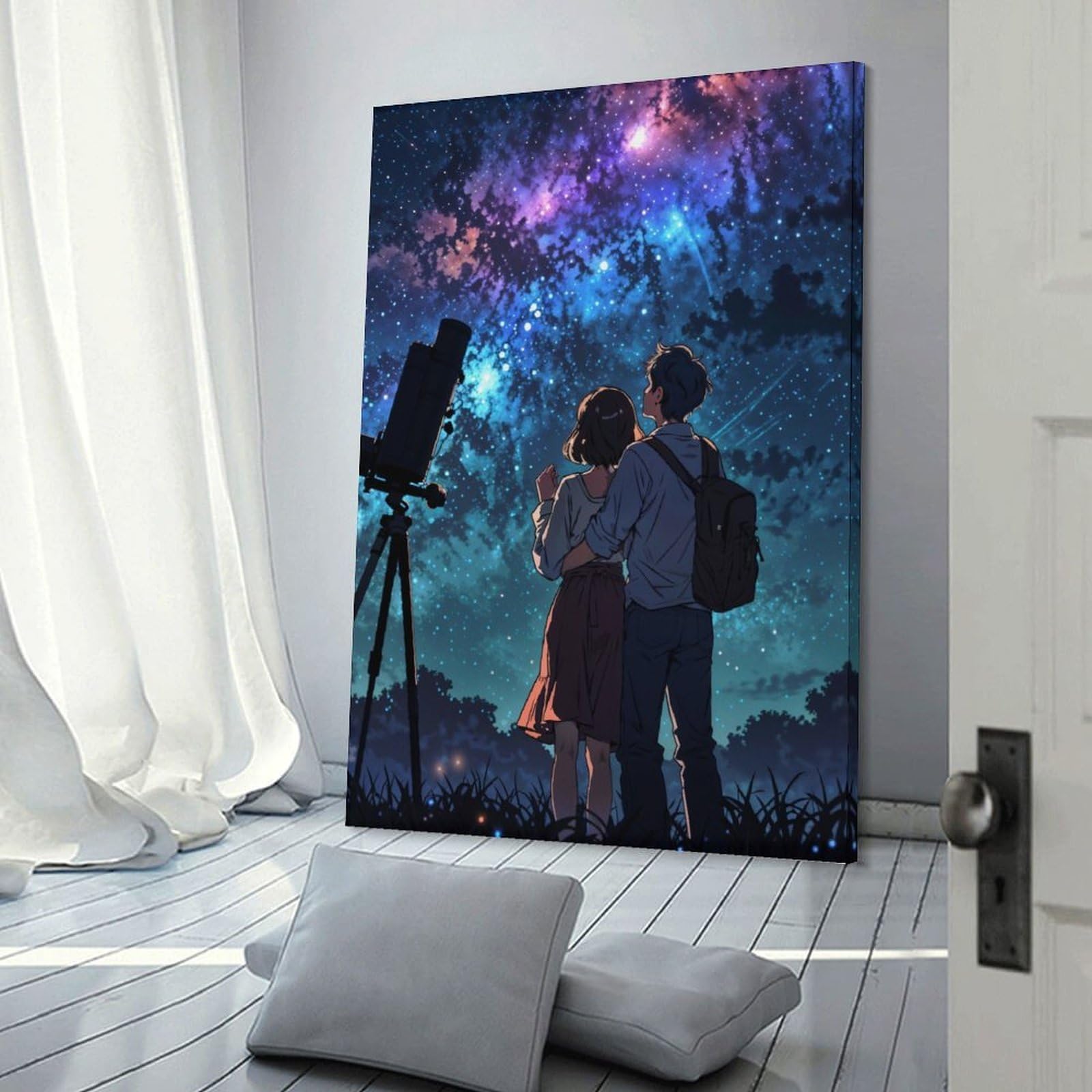 Junmoney Frame-Shared Wonder Under Star Shared Wonder Under Star Home Decor Wall Art 24X36inch(60X90cm), For Gallery Wall Layouts In Home Or Office, A Versatile Canvas Print For Layering