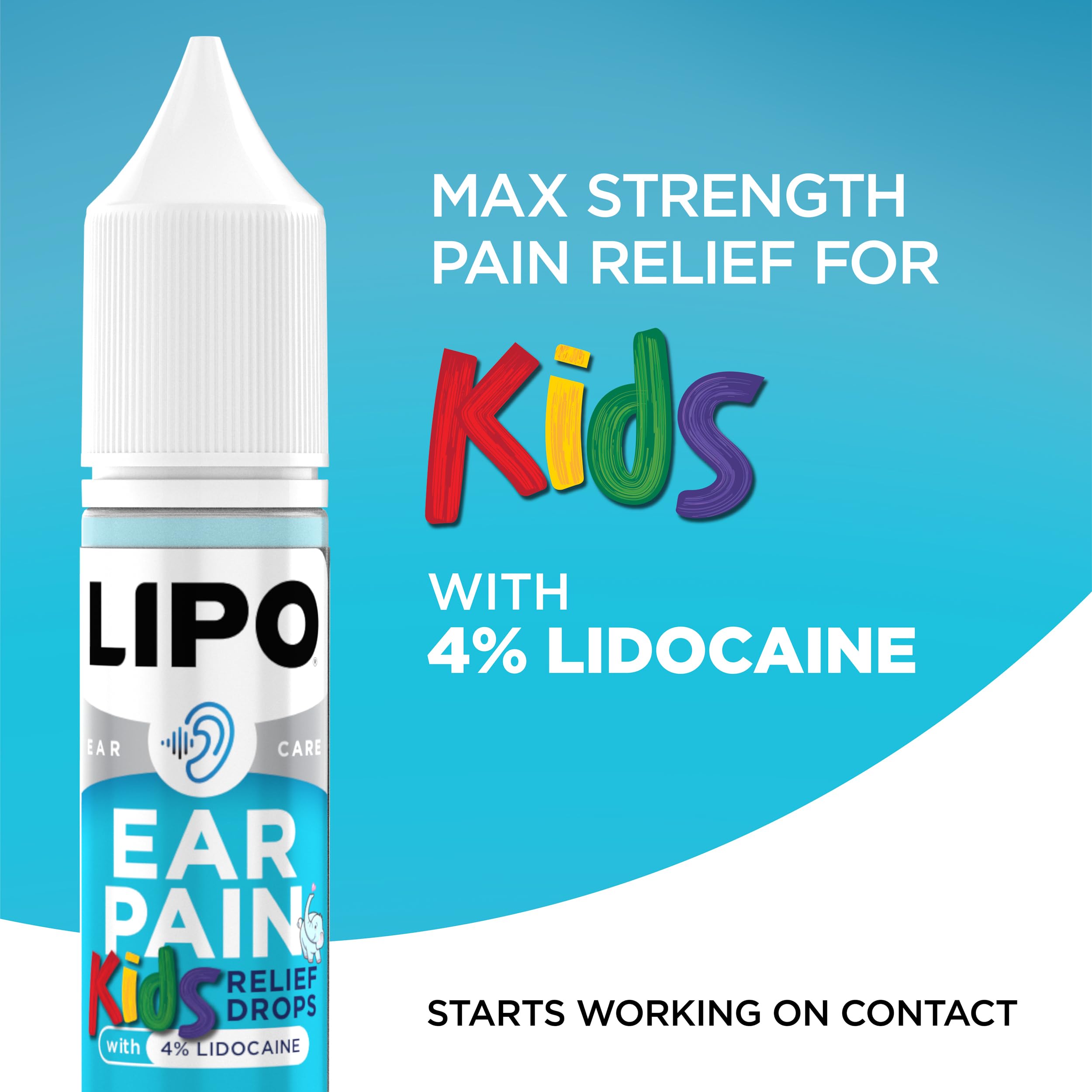 LIPO Kids Ear Pain Relief Drops, 4% Lidocaine Formula — Amazon image 4