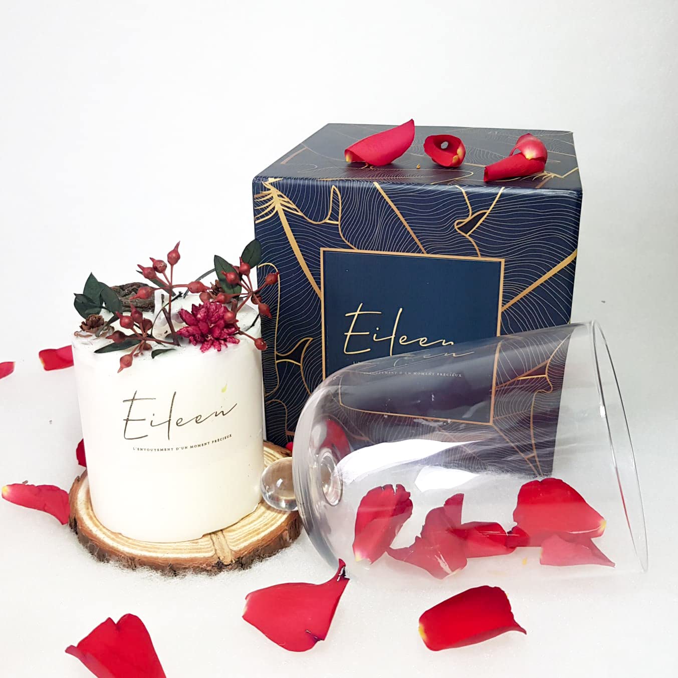Bougie fleurie & parfumée 100% végétale Bourgeons de printemps