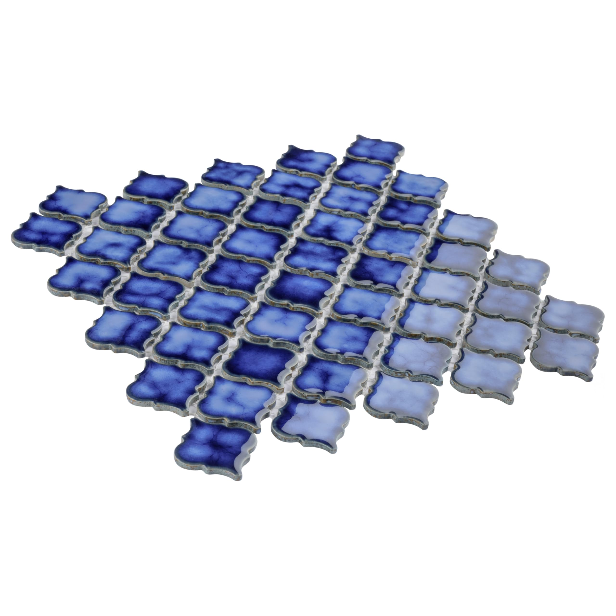 Merola Tile Hudson Tánger Sapphire - Azulejo de porcelana para piso y pared de 30,5 x 32,5 cm