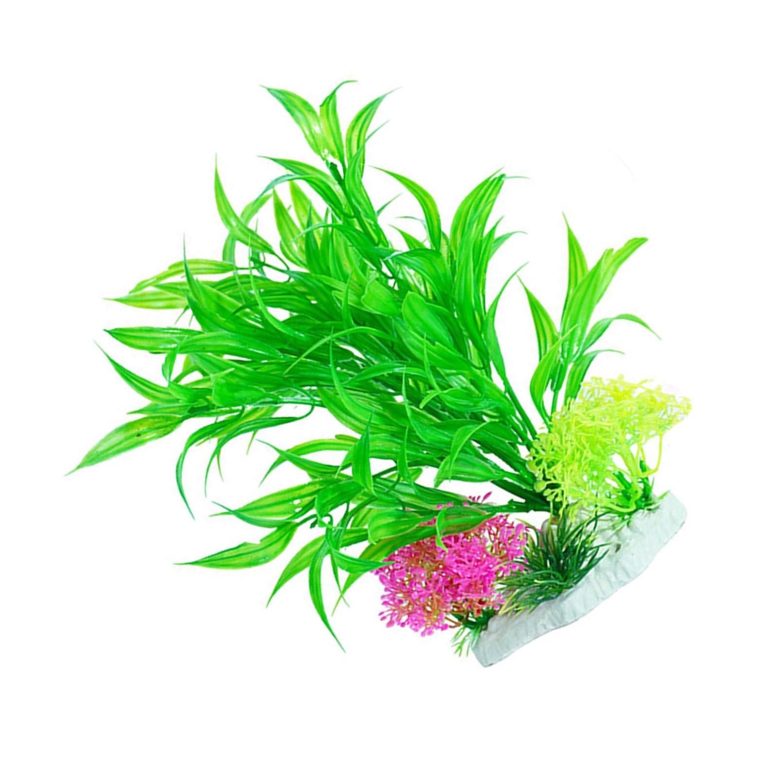 ZHANGYEZHAN Tanks Stone Artificial Grass Simulation Landscape Grass Plant FishTank Landscaping Fish Tanks Plant FishTank Accessories