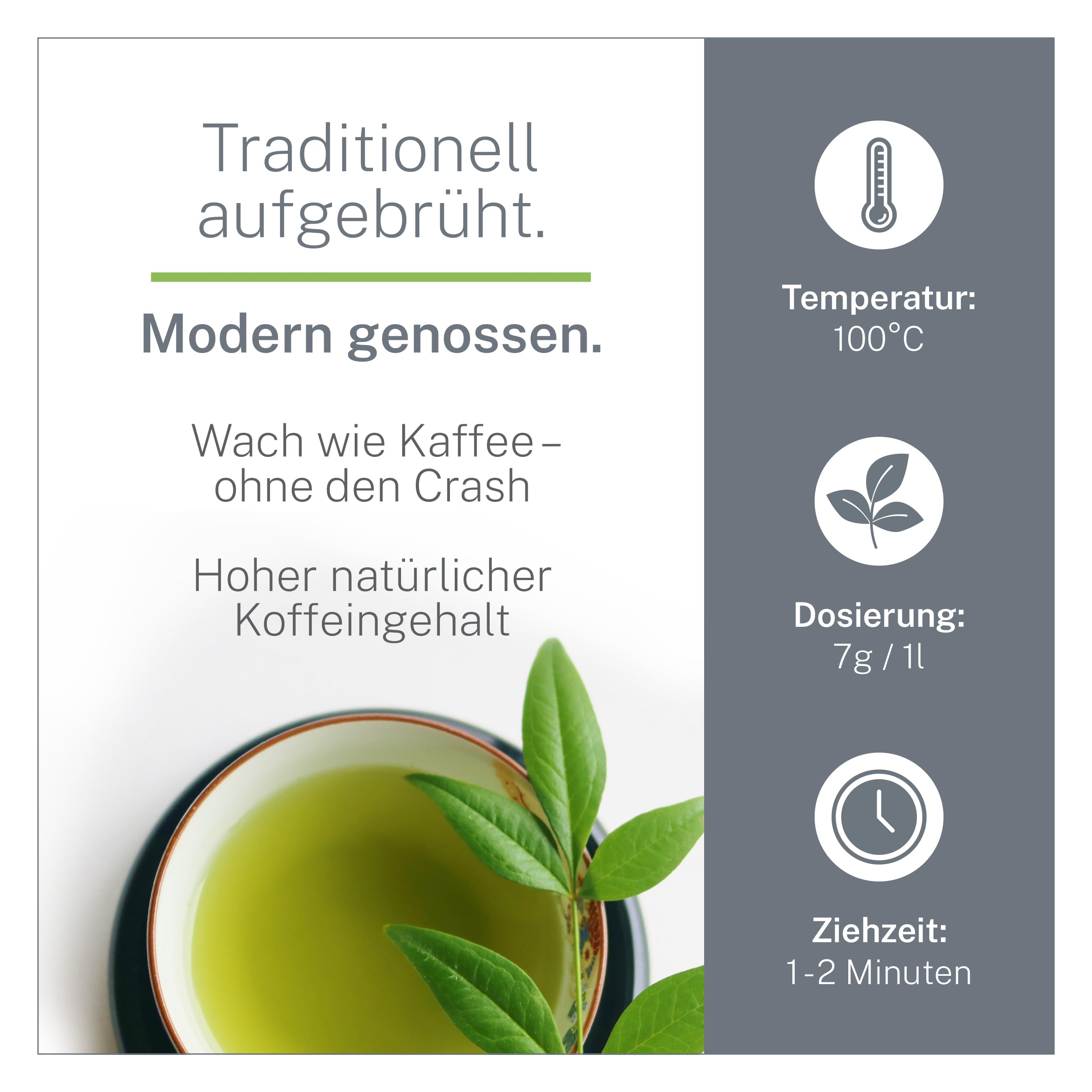 Pinhead Gunpowder grüner Bio-Tee lose 1kg – Hochwertiger Grüntee in Bio-Qualität aus China - Mild-Rauchig im Geschmack – Für Genießer und Tee-Kenner – MyCupOfTea (Packung mit 2)