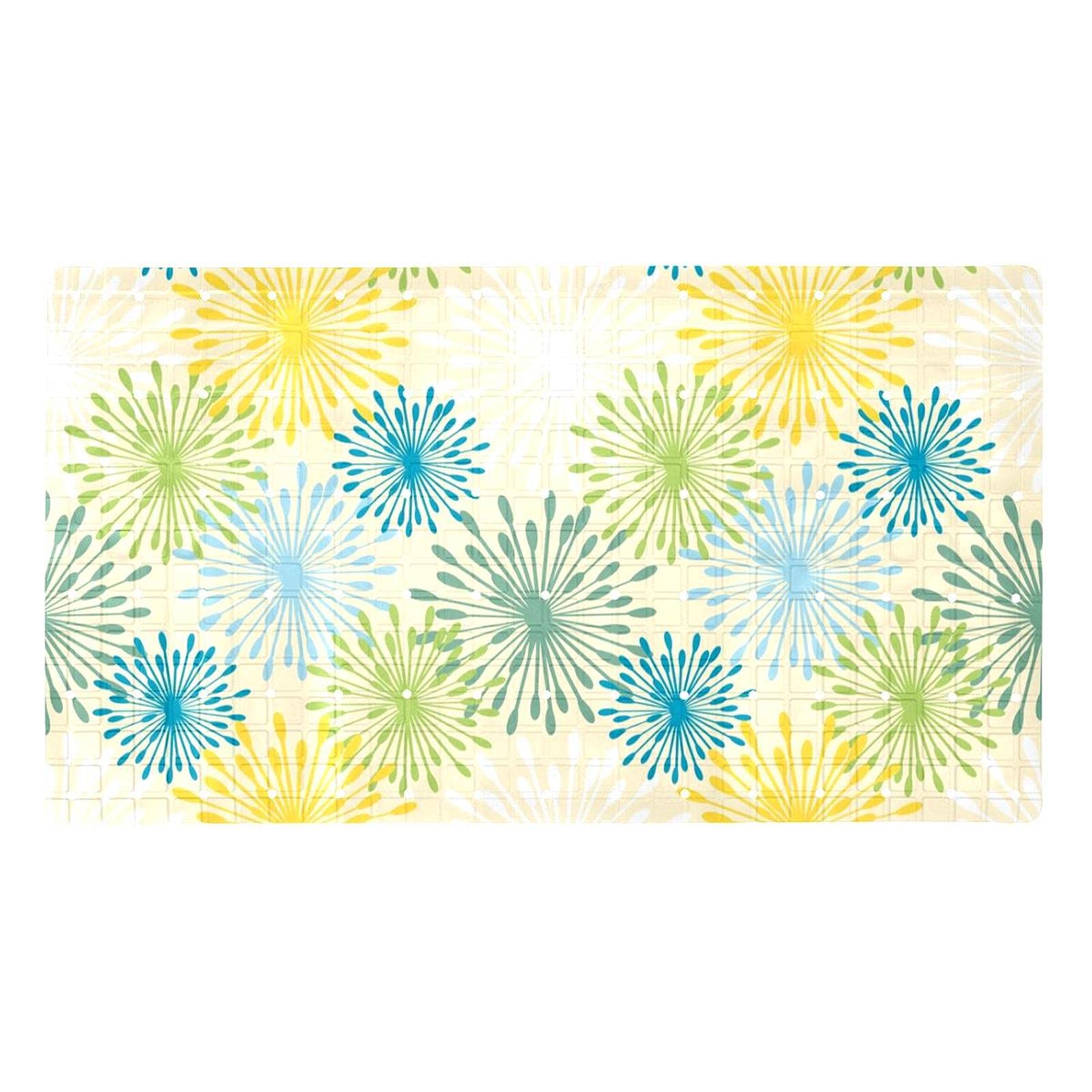 Tapis de salle de bain pour baignoire antidérapant anti-glisse avec trous de drainage