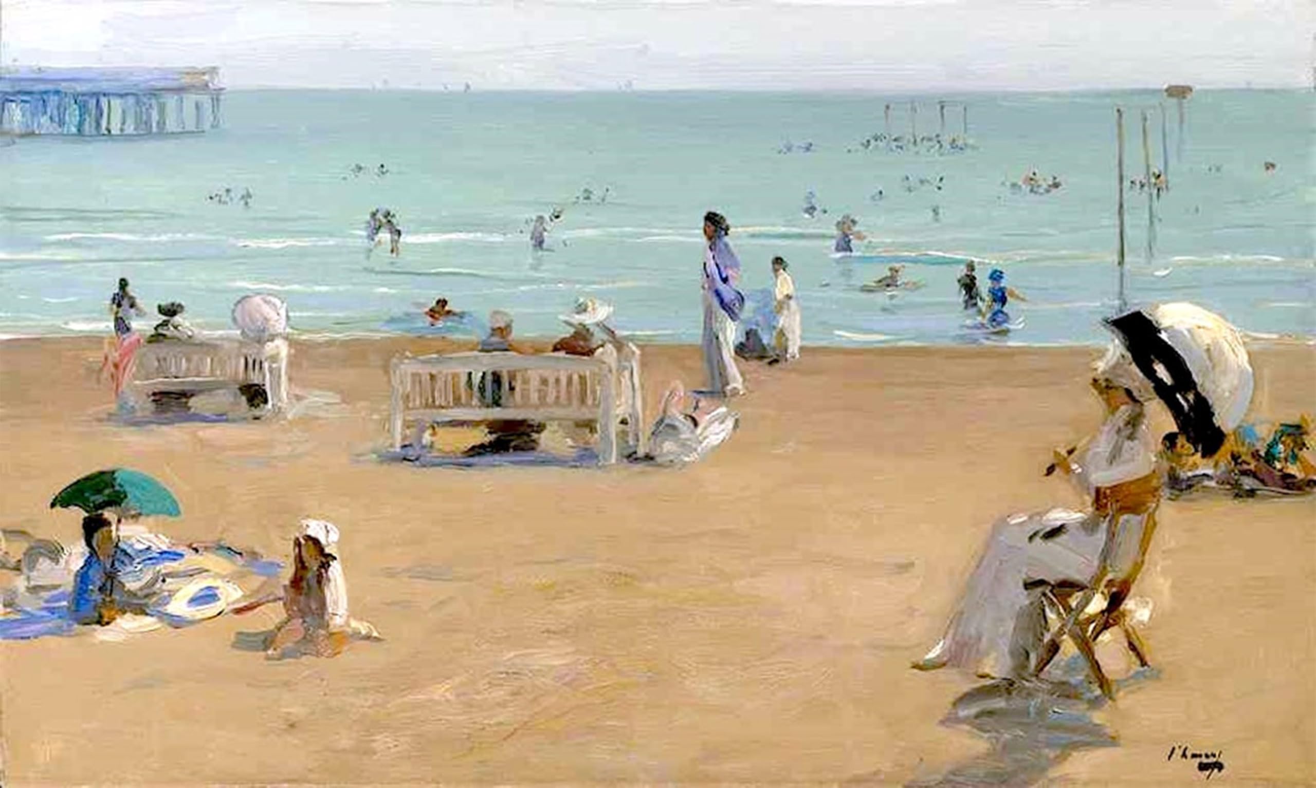 Cuadro en lienzo John Lavery decoración paredes pinturas famosas salón 60x90cm 5