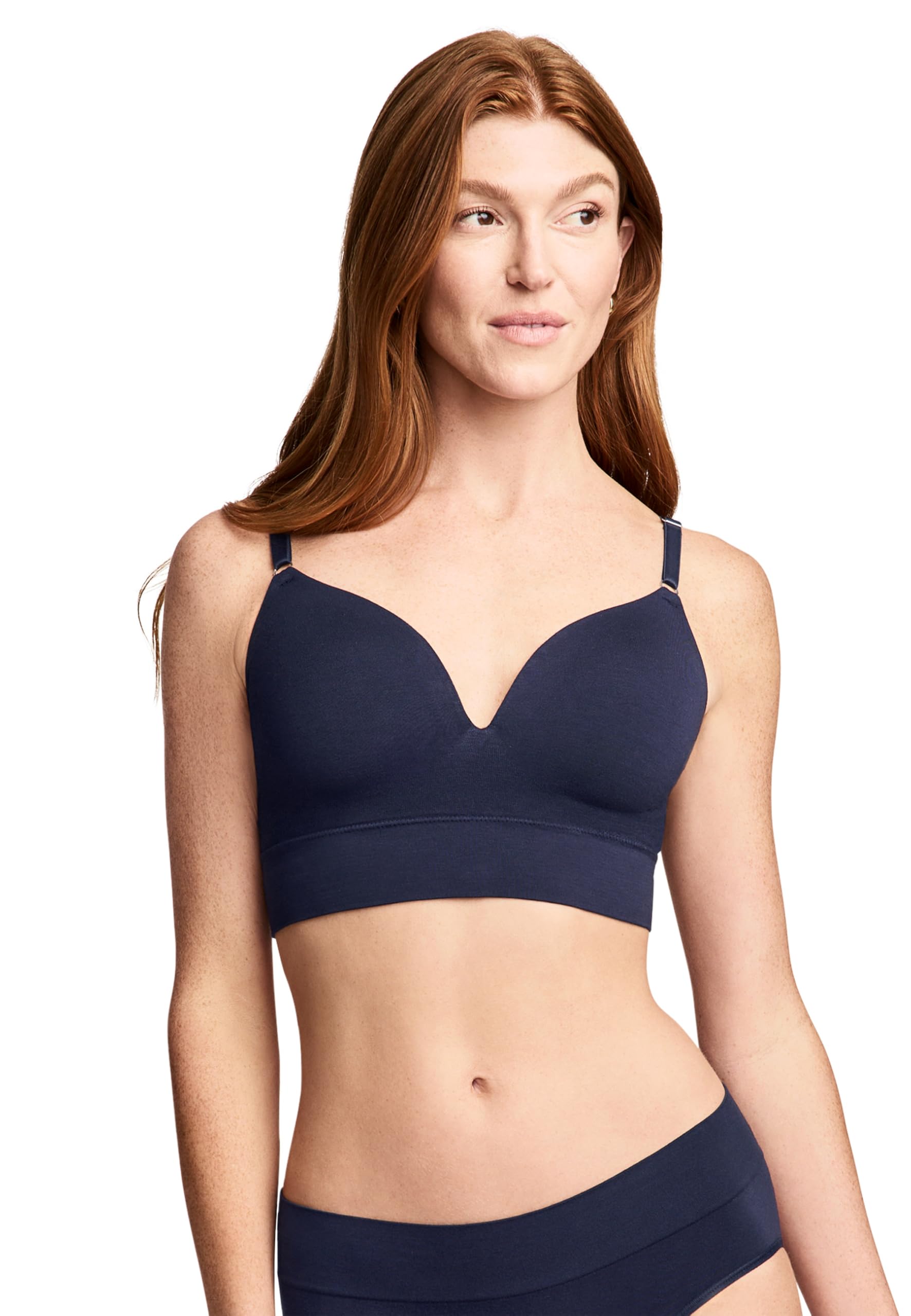 Jockey Women's Seamfree Comfort Bralette, Jockey Blue, XL