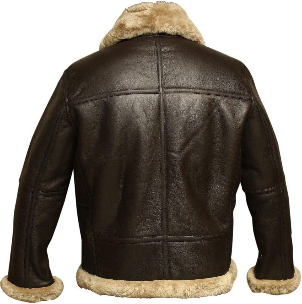 Chaqueta de cuero para hombre, chaqueta de cuero para hombre, chaqueta de cuero para hombre, chaqueta de aviador, chaqueta de piel sintética para hombre, color negro y marrón