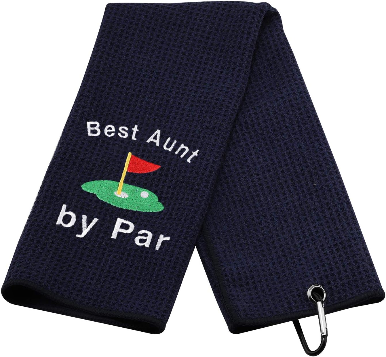review Best Aunt by Par Golf Towel Aunt Golf Gift Embroidered Golf Towel Gift Golf Towel with Clip (Best Aunt by Par)