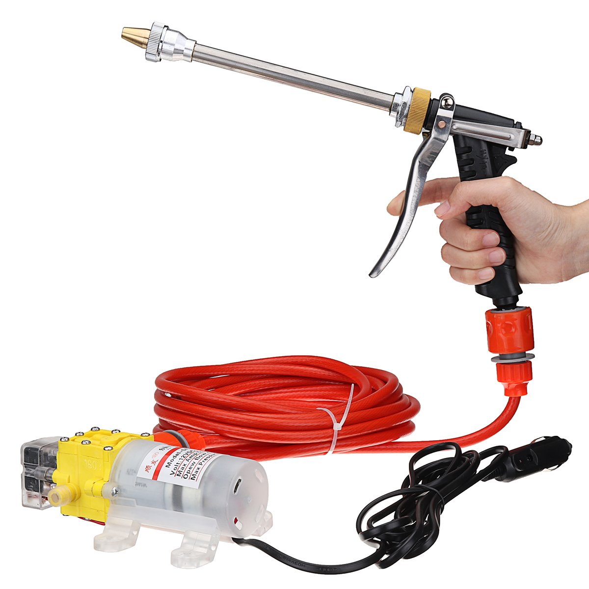 YONGYAO Pulitore per Spazzole Esterno per Interni Auto 12 V Kit di Pulizia per Spazzole Strumenti Portatile