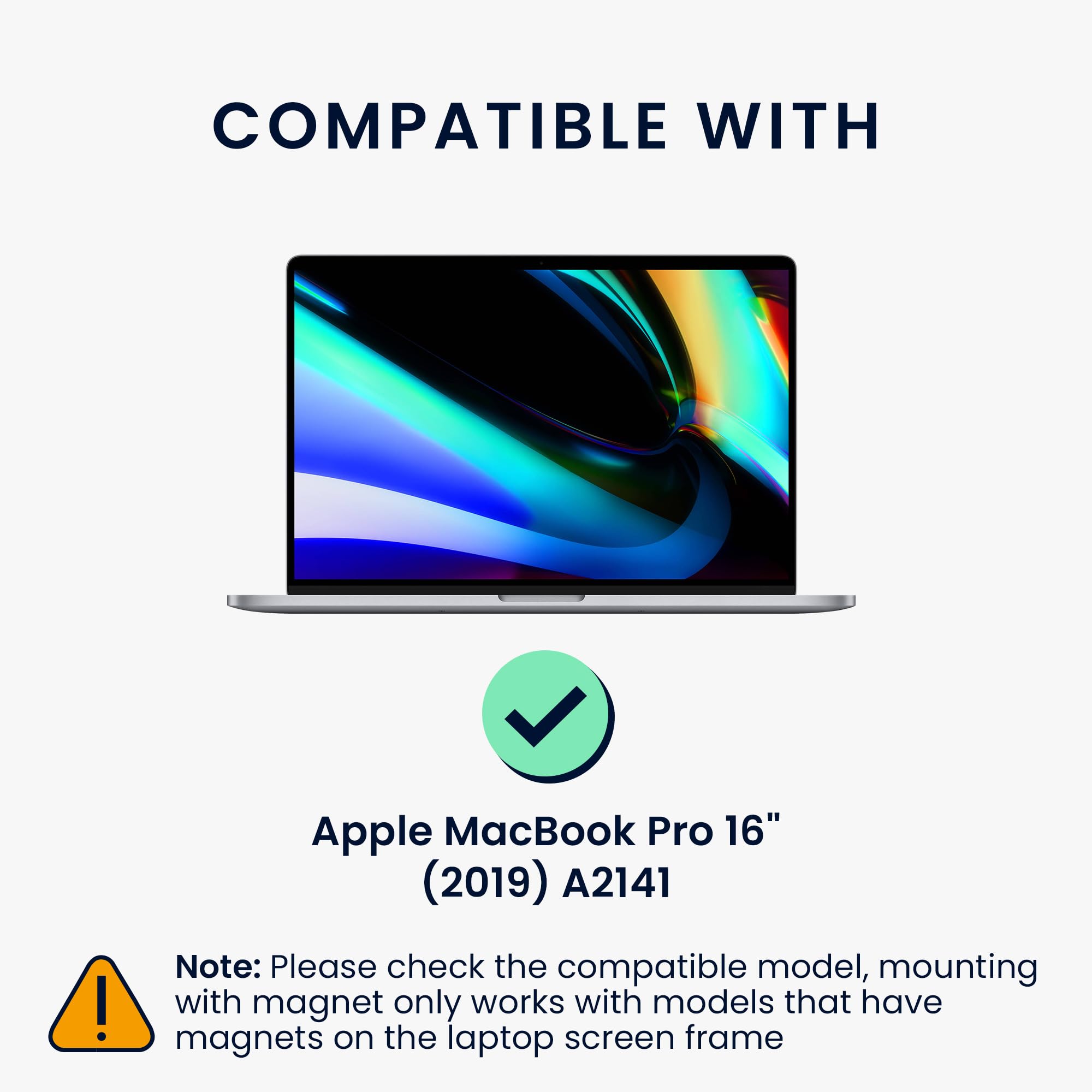 kwmobile Filtr prywatyzujący do Apple MacBook Pro 16" (2019) A2141, folia prywatyzująca, filtr ekranu laptopa, ochrona laptopa