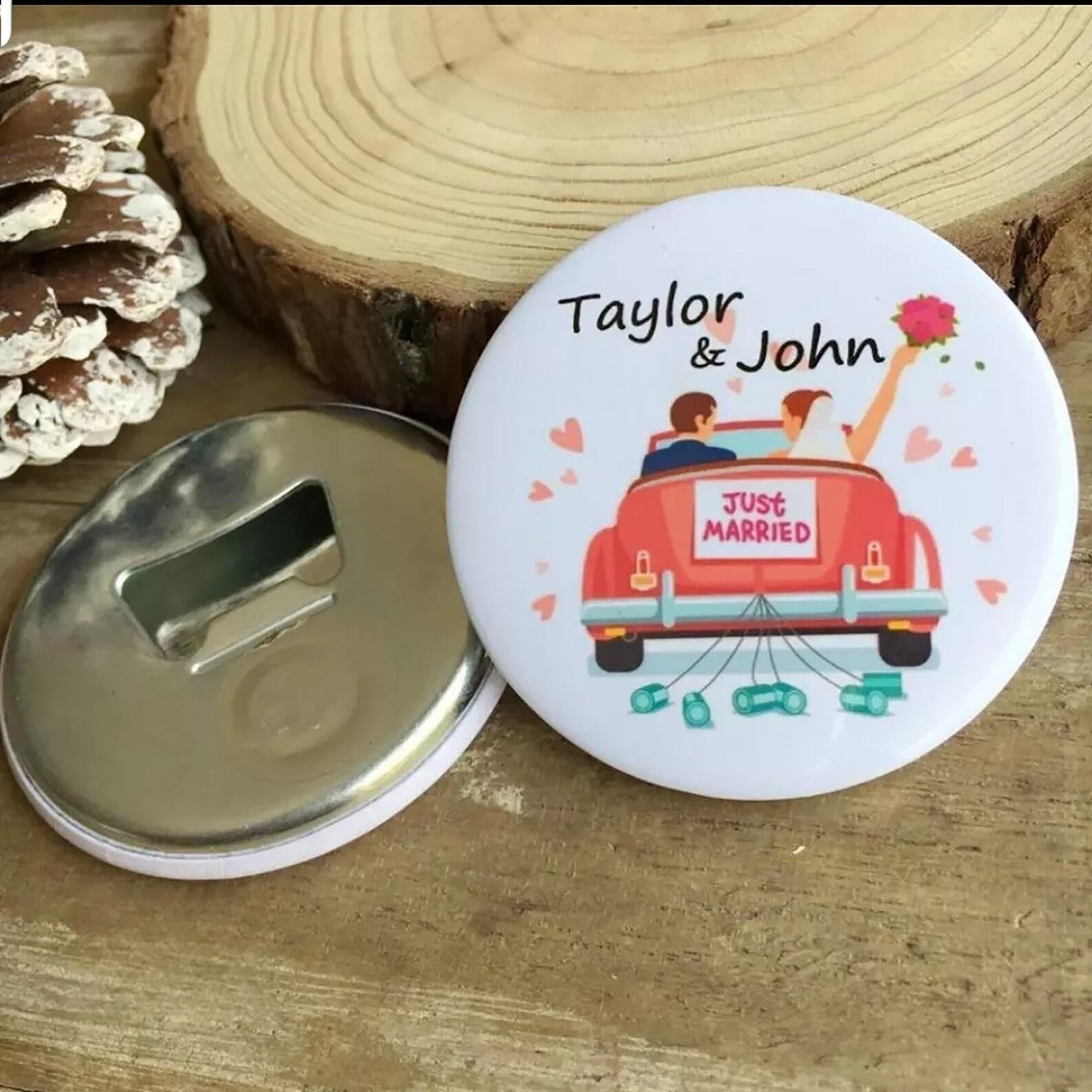 Bottle Opener Button Refills 50 Sets + 400 Set Metal Pinbacks Button Maker Kit, Pin Maker Button Press 1+1.25+2.25 inc